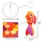 In the Breeze 5221 — 30-inch Hot Damsel Fish Windsock — Colorful Orange and Red Fishsock Hanging Garden Décor with Detailed Printed Graphics
